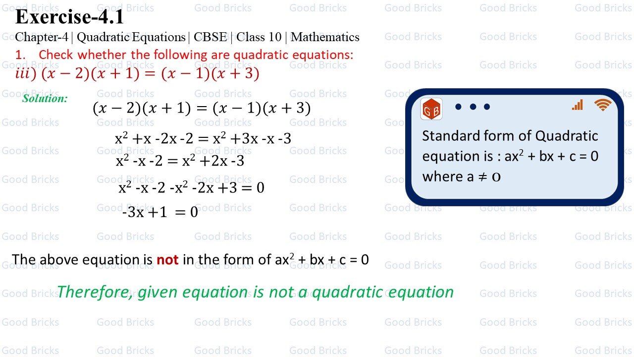 Chapter-4-Quadratic Equations-exercise4.1-1(iii)><br>	
	</div>
	    	
  
  </div>
</div>
<br><br>
<!--feed back and comment starts here-->

<div class=