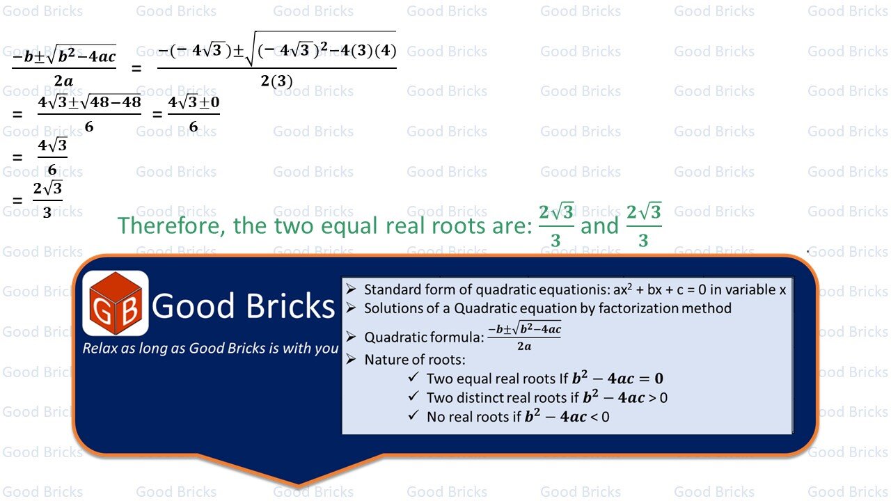 Chapter-4-Quadratic Equations-exercise4.3-1(ii)