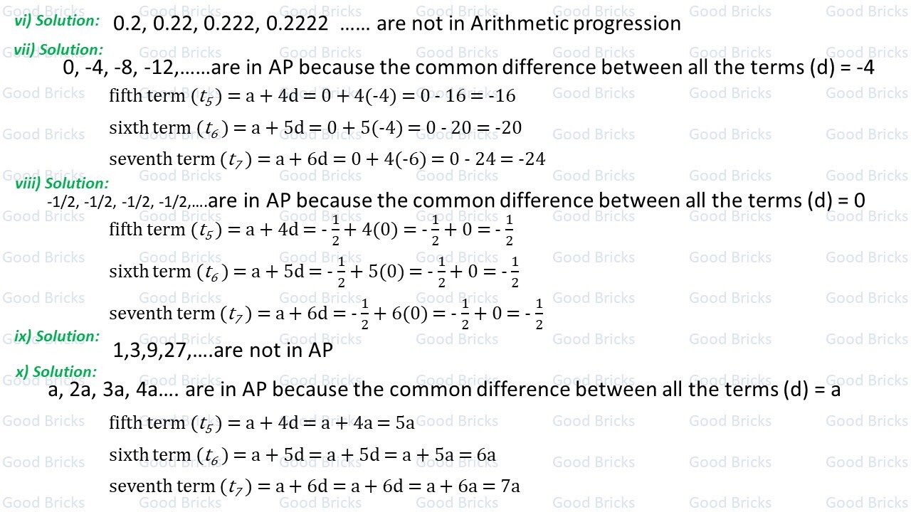 Chapter-5-Arithmatic Progression-exercise5.1-4