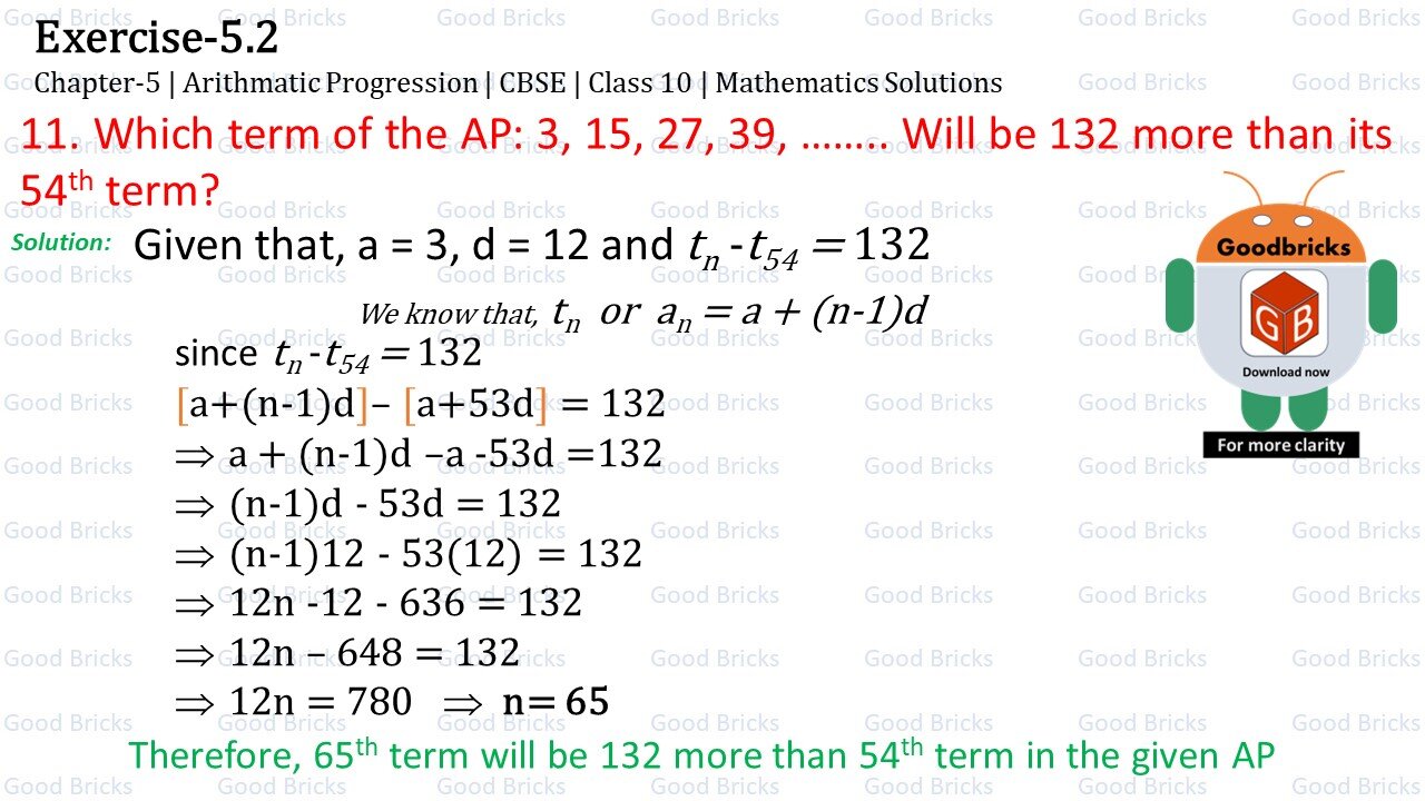 Chapter-5-Arithmatic Progression-exercise5.2-11