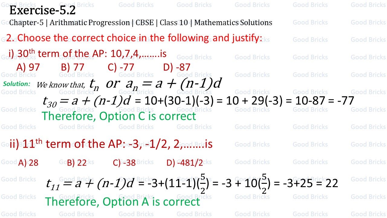Chapter-5-Arithmatic Progression-exercise5.2-2
