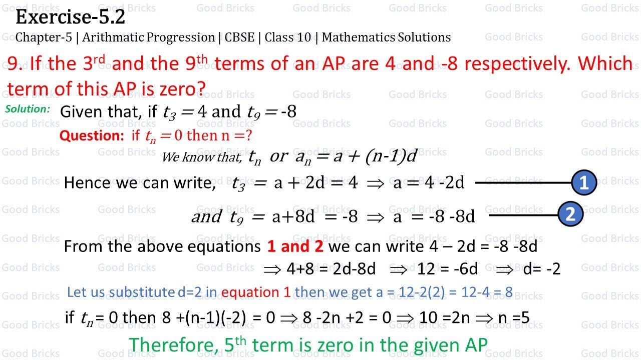 Chapter-5-Arithmatic Progression-exercise5.2-9