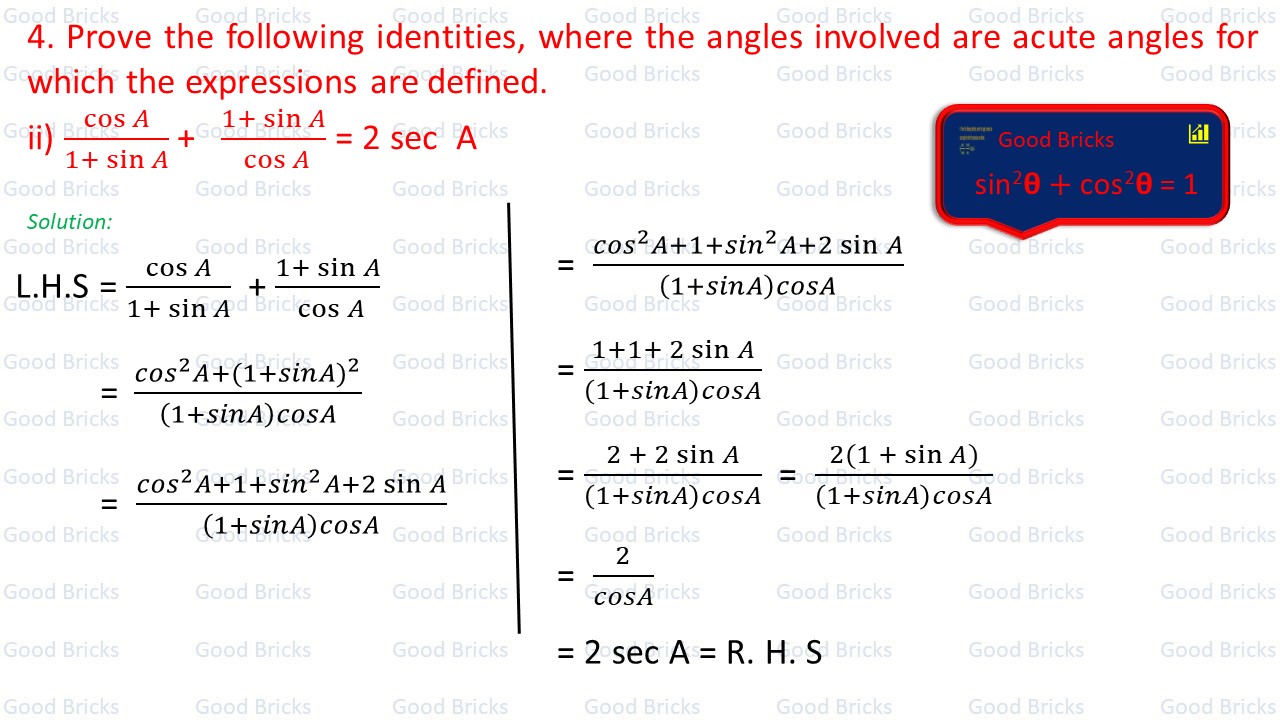 Chapter-8-Introduction to Trigonometry-exercise8.3-4-(ii)