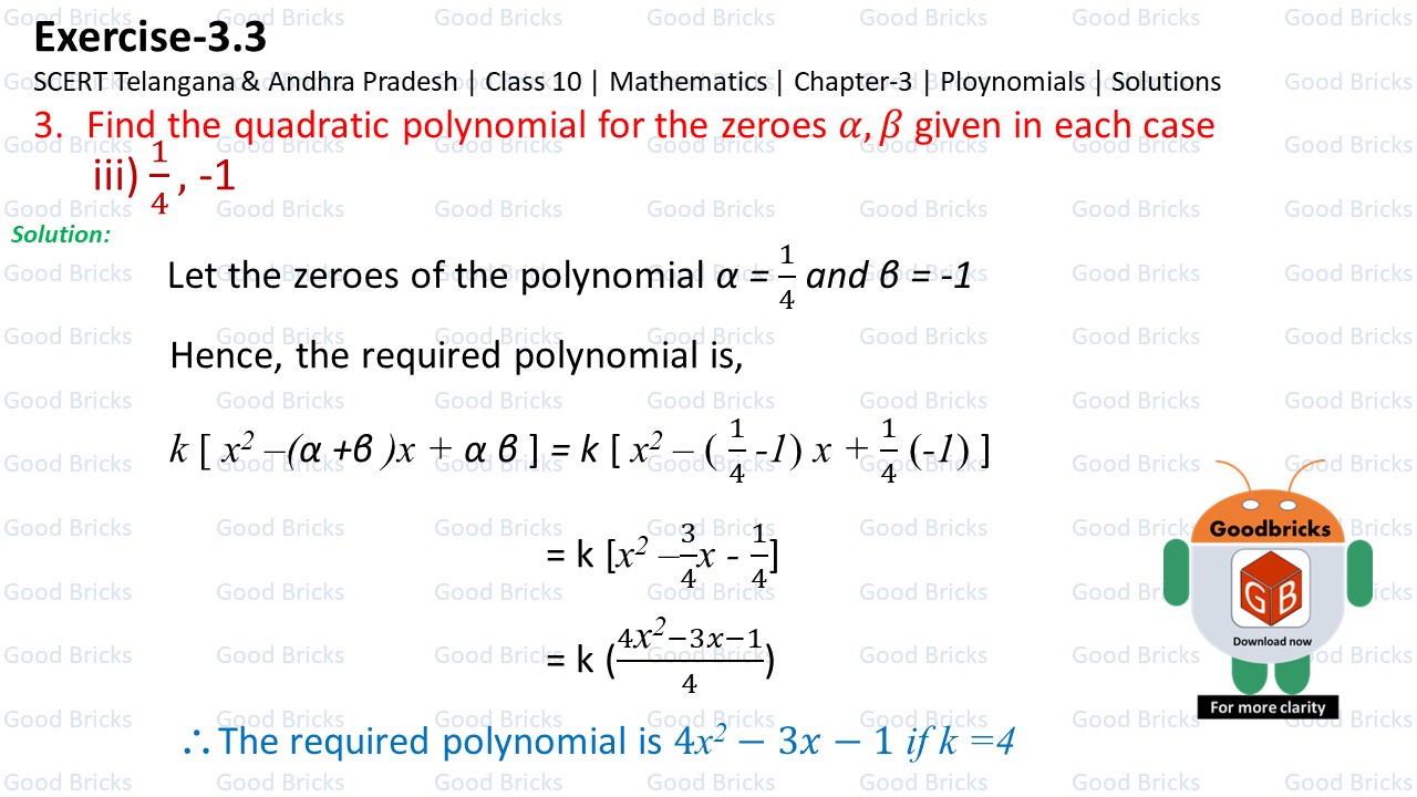 Chapter-3-Polynomials-excercise3.3-3(iii)