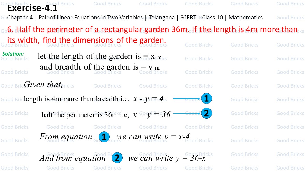 Chapter-4-Pair of Linear Equations-excercise4.1-6-p1