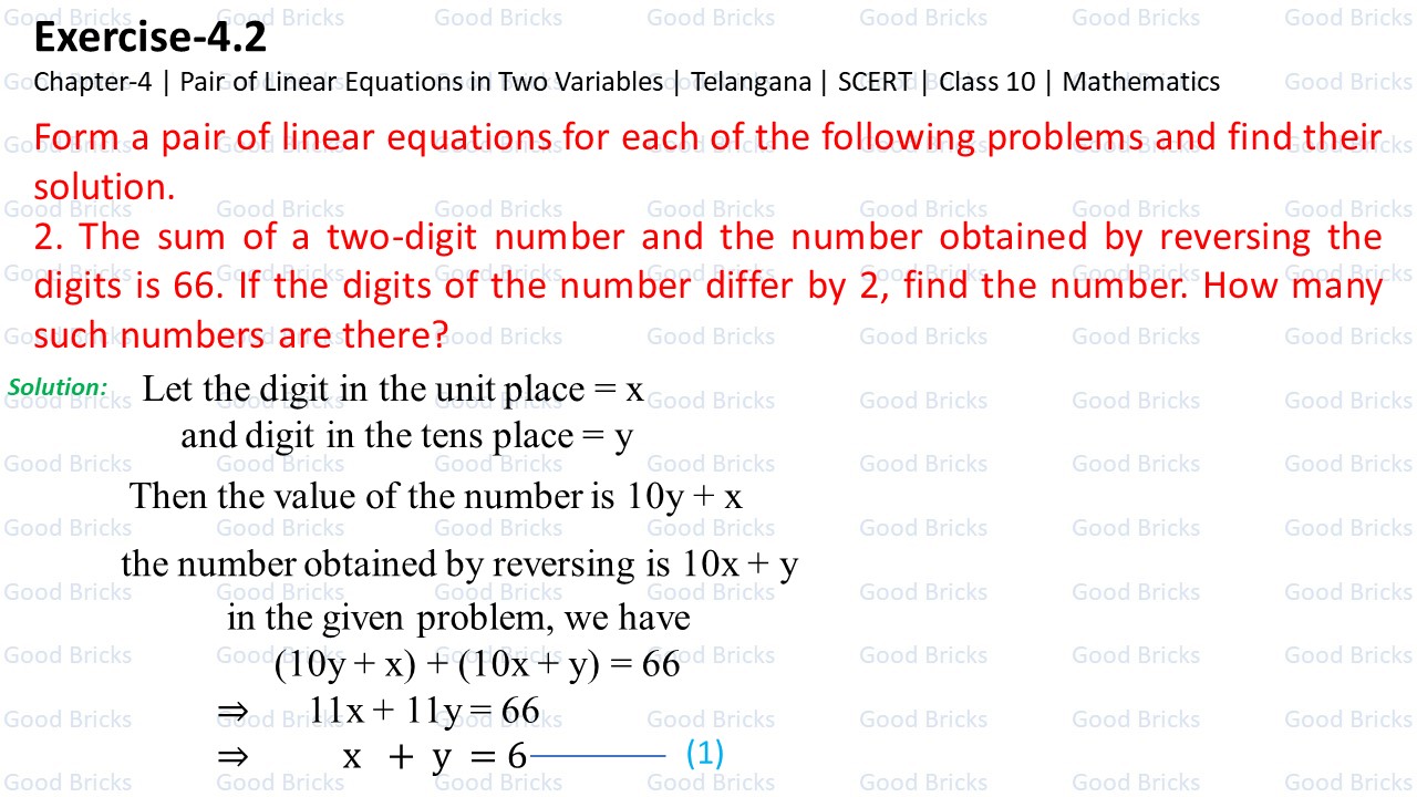 Chapter-4-Pair of Linear Equations-excercise4.2-2-p1