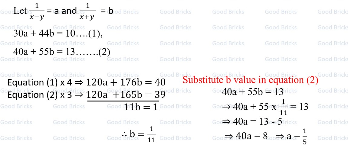 Chapter-4-Pair of Linear Equations-excercise4.3-2(i)-p2