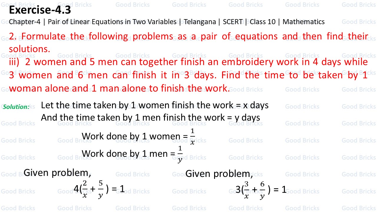 Chapter-4-Pair of Linear Equations-excercise4.3-2(iii)-p1