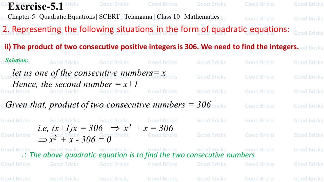Chapter-5-Quadratic Equations-excercise5.1-2(ii)