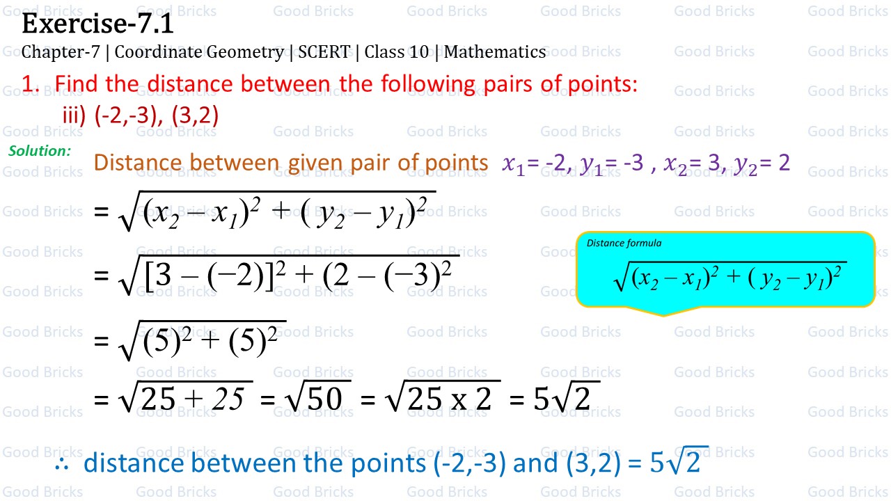 Chapter-7-Coordinate Geometry-excercise7.1-1(iii)