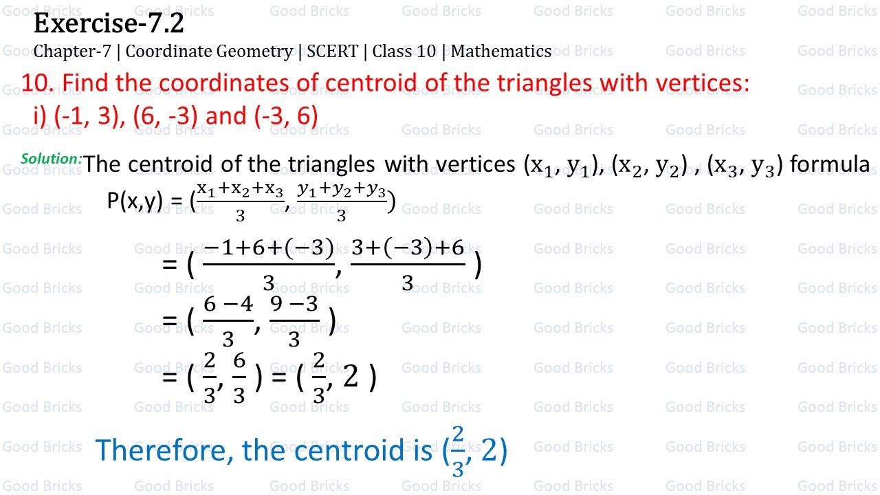 Chapter-7-Coordinate Geometry-excercise7.2-10(i)