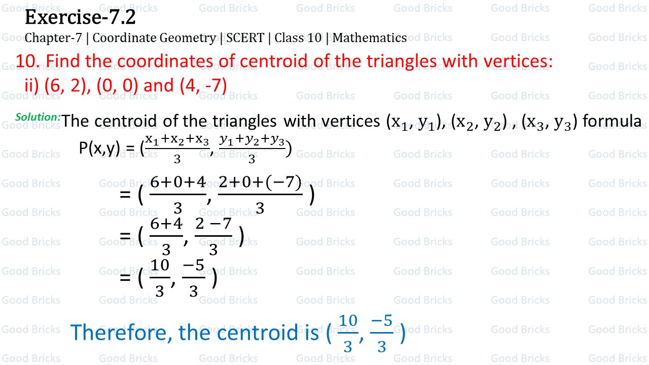 Chapter-7-Coordinate Geometry-excercise7.2-10(ii)