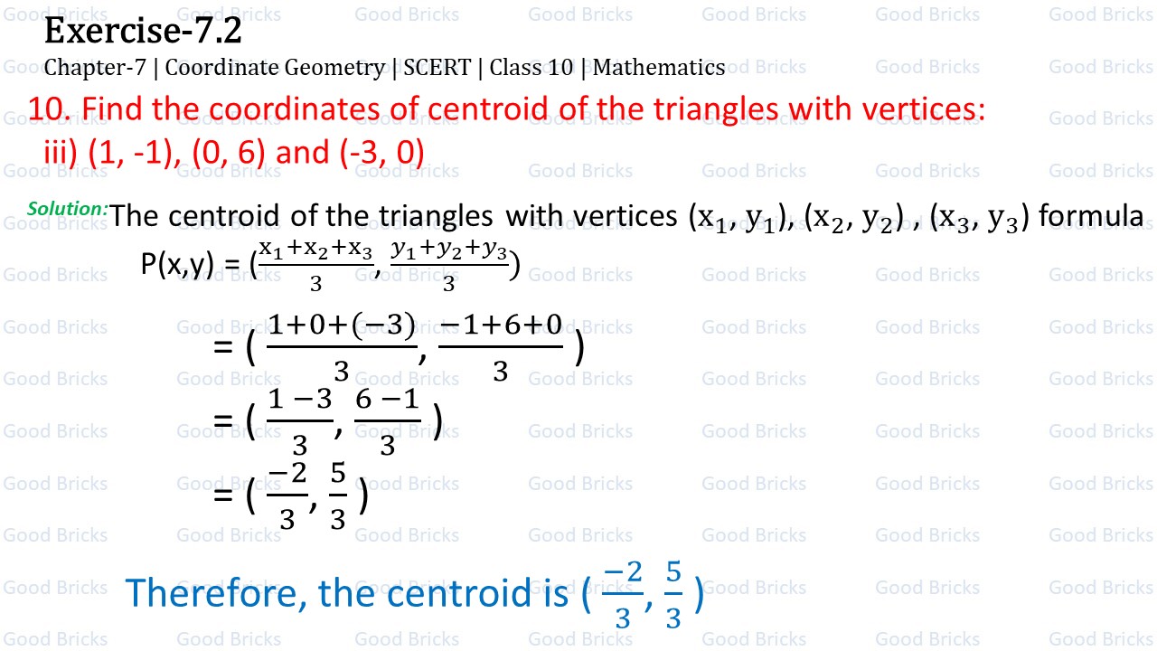 Chapter-7-Coordinate Geometry-excercise7.2-10(iii)