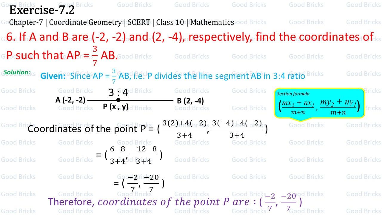 Chapter-7-Coordinate Geometry-excercise7.2-6